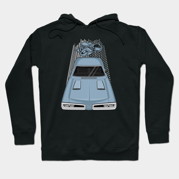 Dodge Coronet Super Bee 1970 - light blue Hoodie by V8social